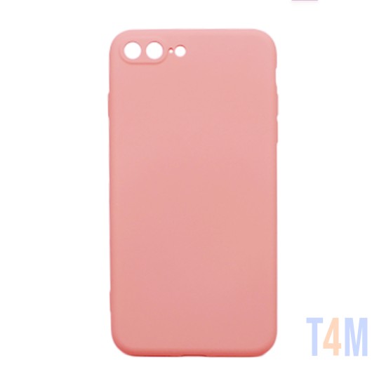 Funda de Silicona con Marco de cámara para Apple iPhone 7 Plus/8 Plus Rosa